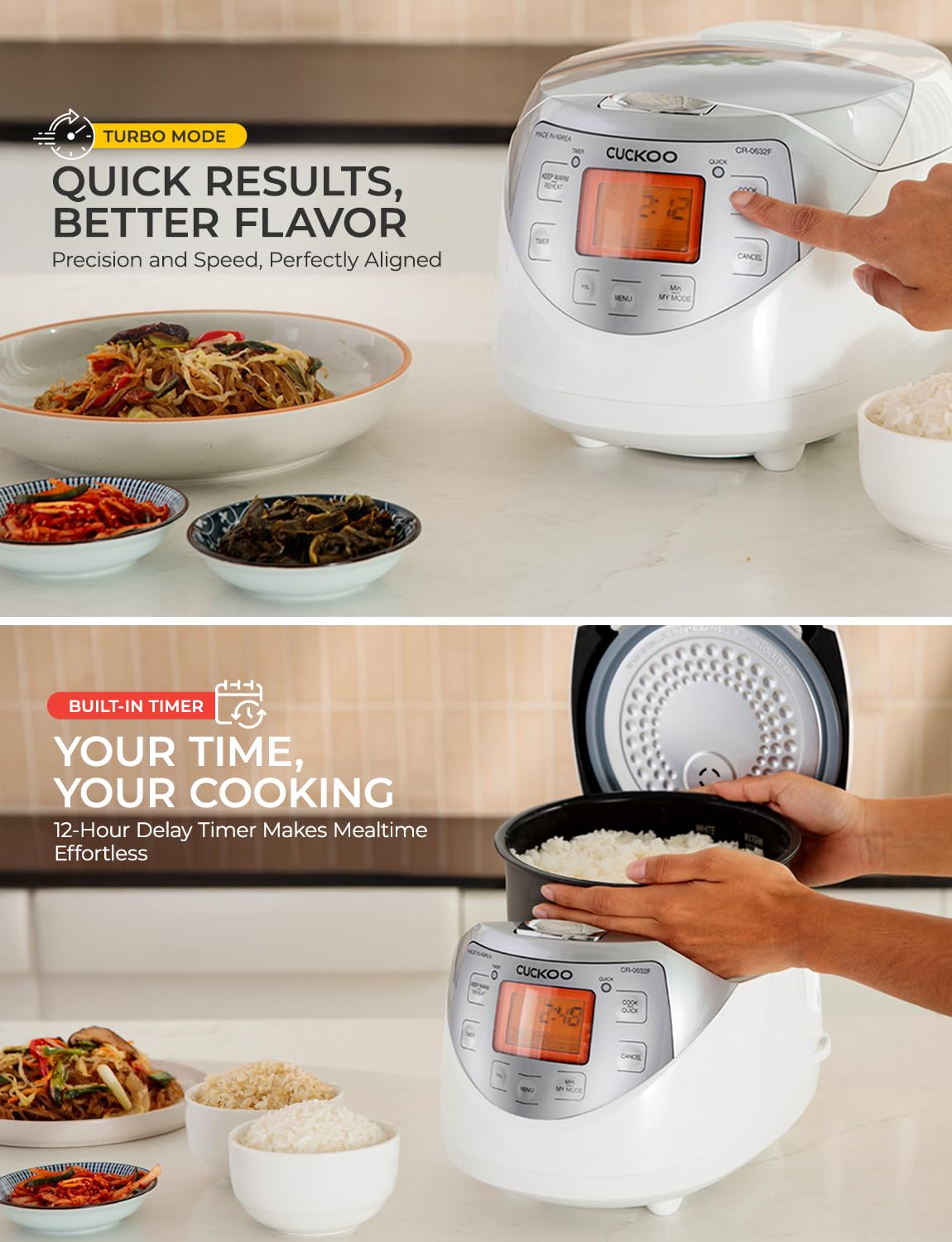 Amazon | CUCKOO Micom 炊飯器 6カップ 未炊き / 12カップ炊飯器 韓国