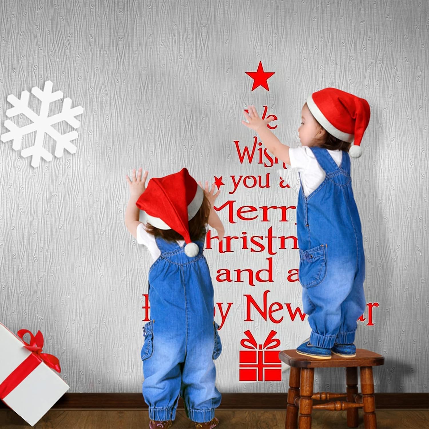 NADDZ Merry Christmas Wall Stickers, Christmas Tree Wall Stickers - Image 4