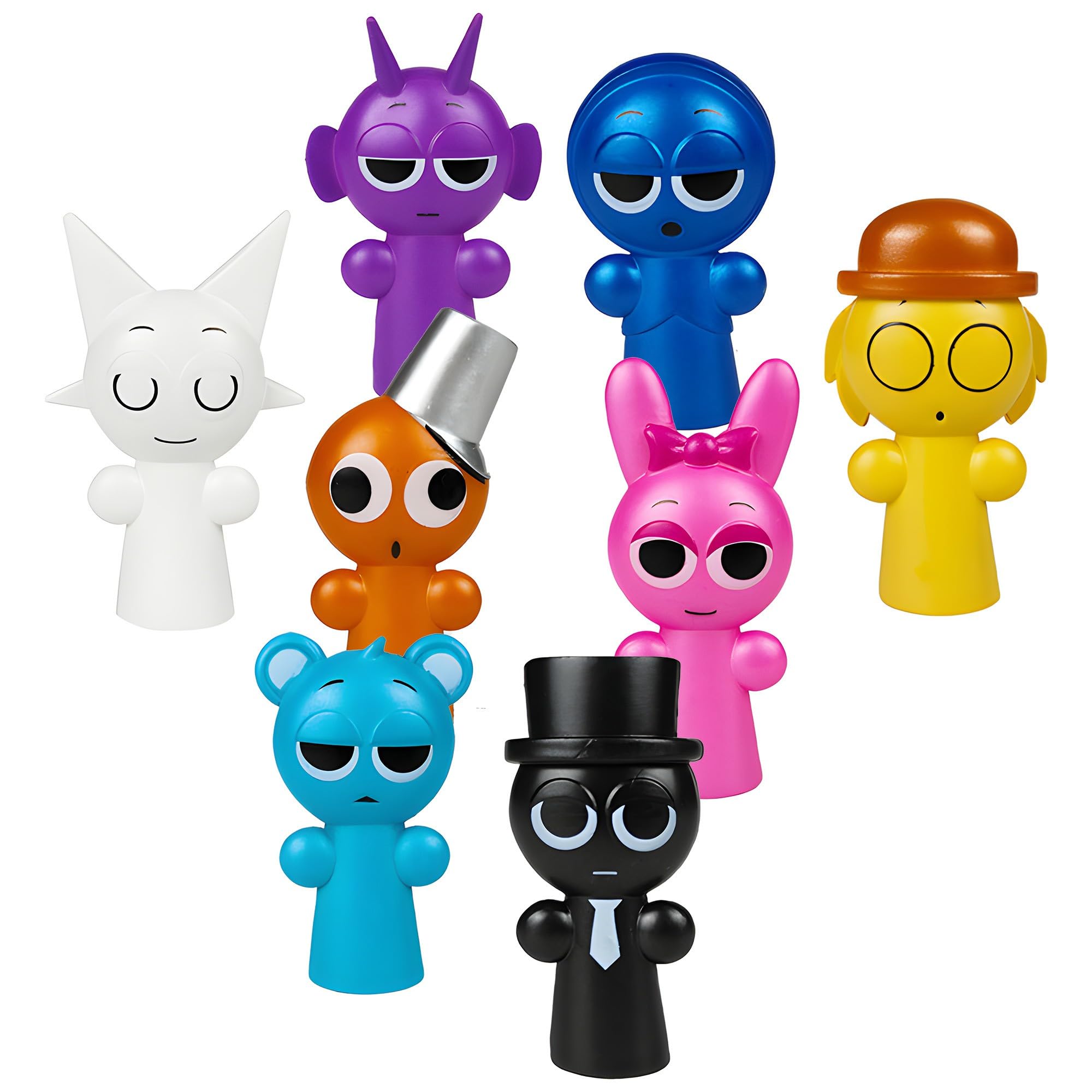 Action Figures Plush Collectible Set Game-Inspired Decor with Unique Designs for Adult Fans (8Pcs)