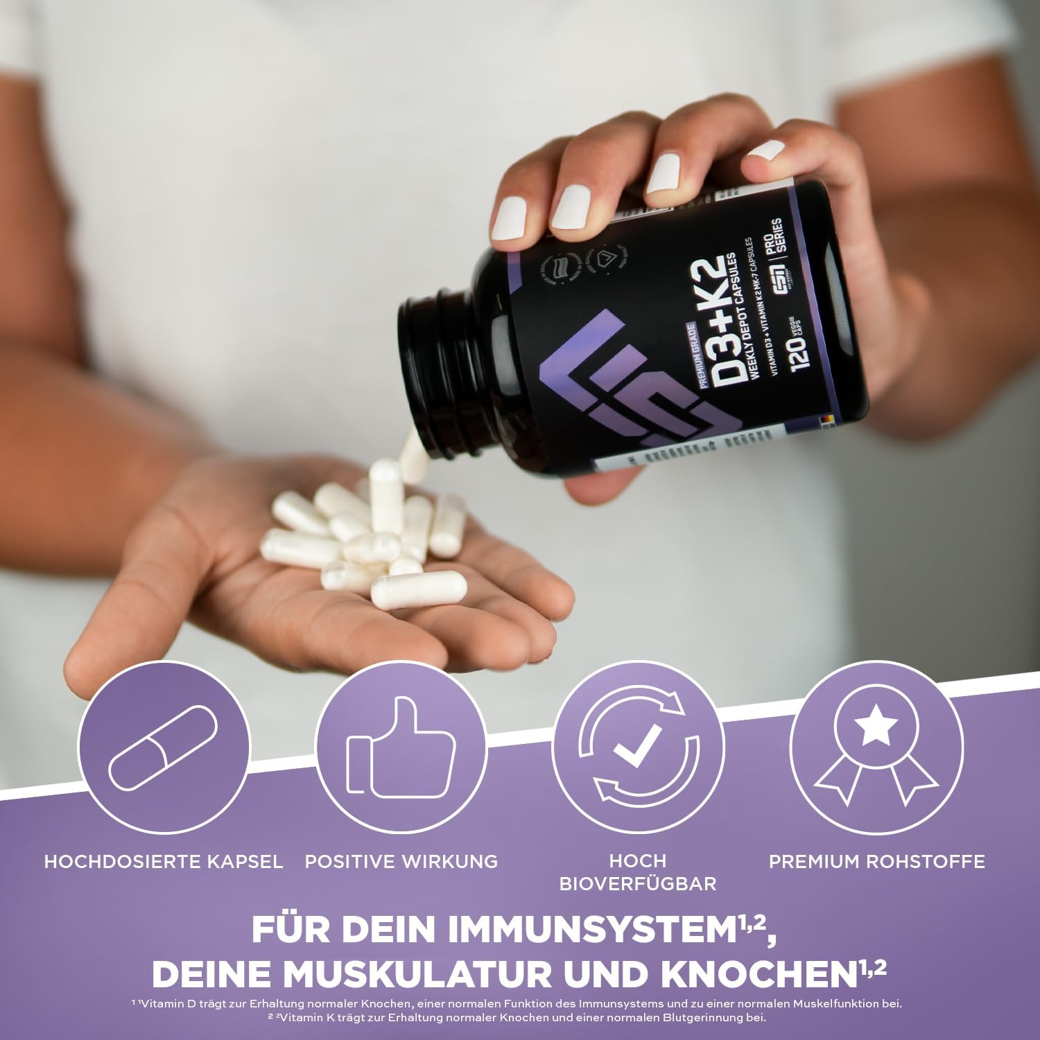 Stärken Sie Ihr Immunsystem: ESN Vitamin D3 + K2 im Test!