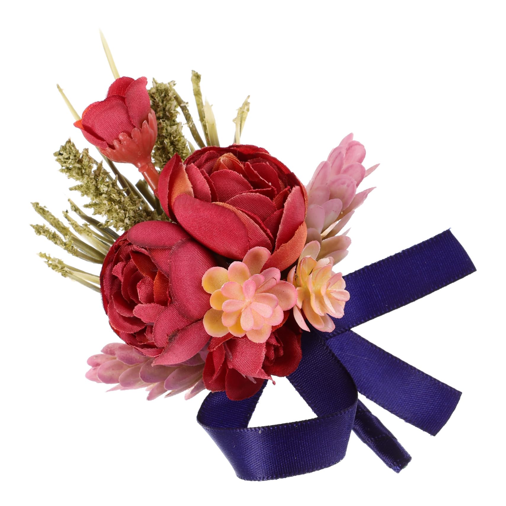 SHERCHPRY Braut Corsage Hochzeit Korsage Die Braut Ansteckblume Bräutigam Rose Ansteckblume Mädchen Männer Ansteckblume Bräute Künstlich Braut- Brautjungfer Polyester