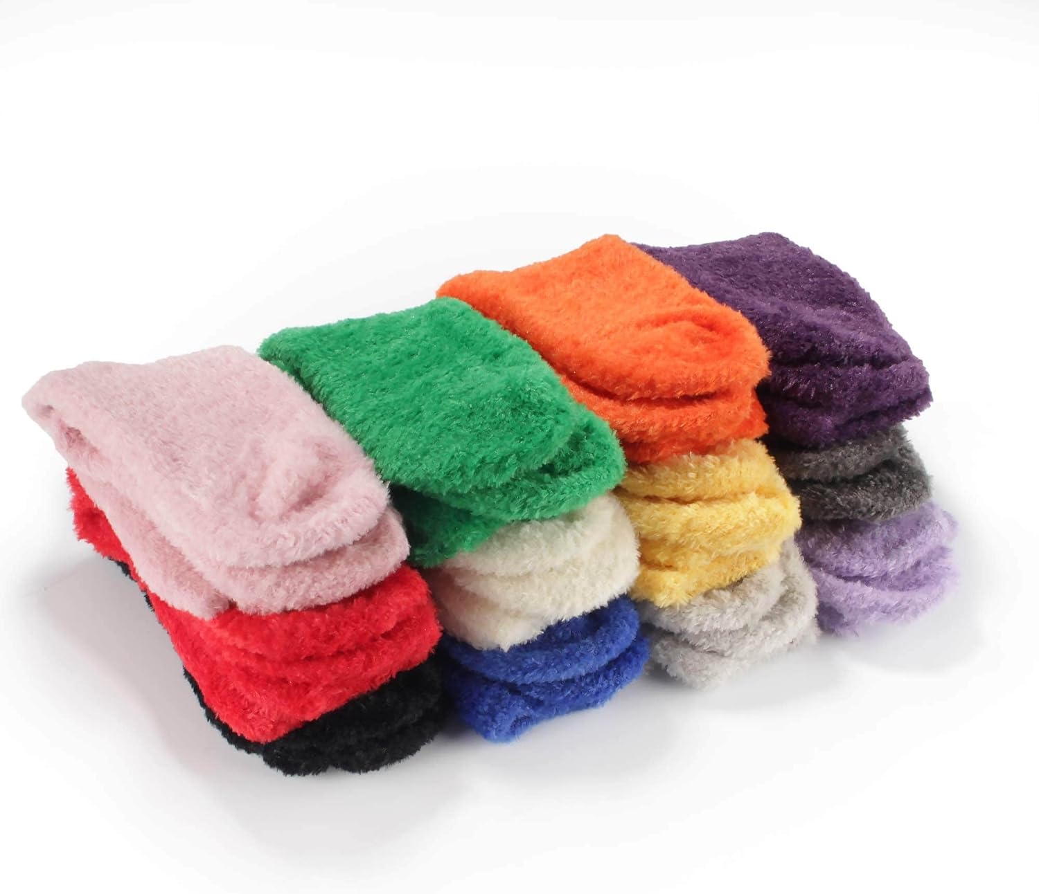 BambooMN Women's Super Soft and Cozy Feather Light Fuzzy Socks - Multiple Color Options