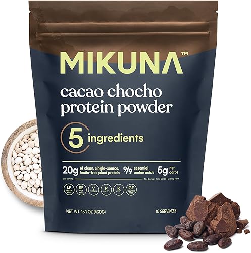 Mikuna - Polvo de proteína completa a base de plantas veganas - Keto, sin soja, sin gluten, sin lácteos, sin lectinasEco Friendly ChoCho SuperFood