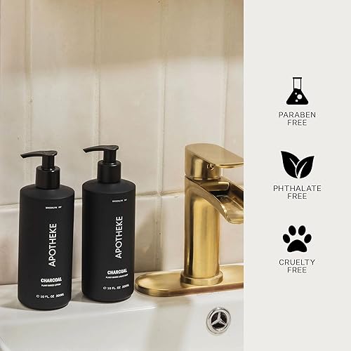 Miniatura 5 de APOTHEKE Loción perfumada para manos y cuerpo para mujeres y hombres, carbón (10 fl oz)