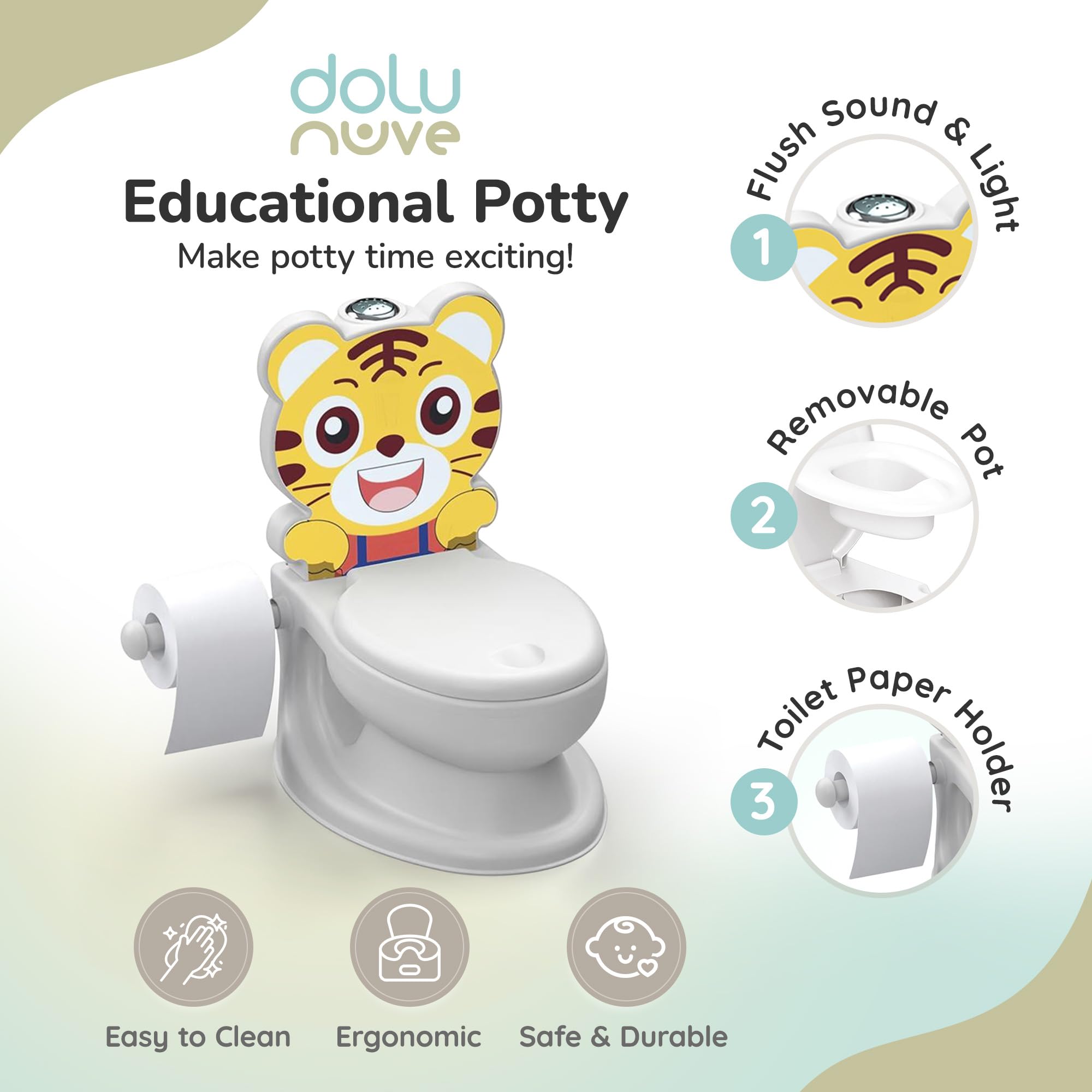 Dolu Tygrys nocnik edukacyjny 7239
