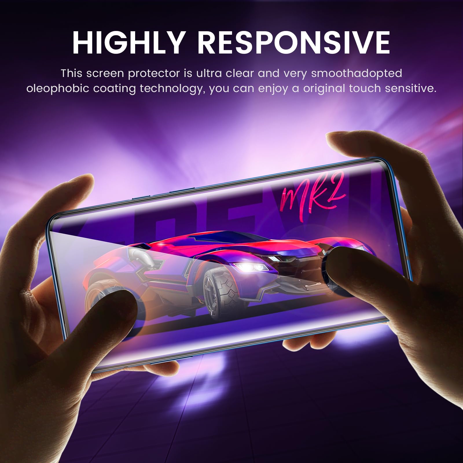 NEW'C 3 Pezzi, Vetro Temperato per Oppo Reno, Pellicola Prottetiva anti