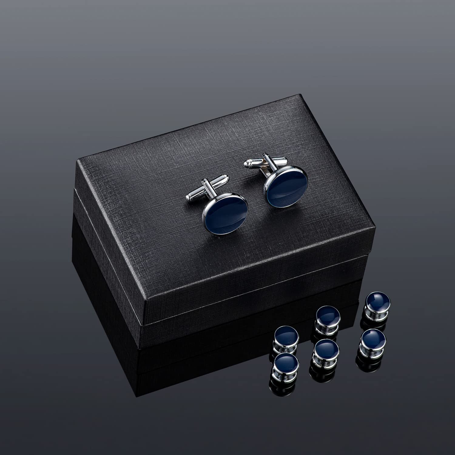 Wynameleri Cadeau de meilleur homme pour boîte de mariage pour boutons de manchette pour homme, cadeau formel en cuivre pour homme, frère, adulte, boutons de manchette élégants pour homme