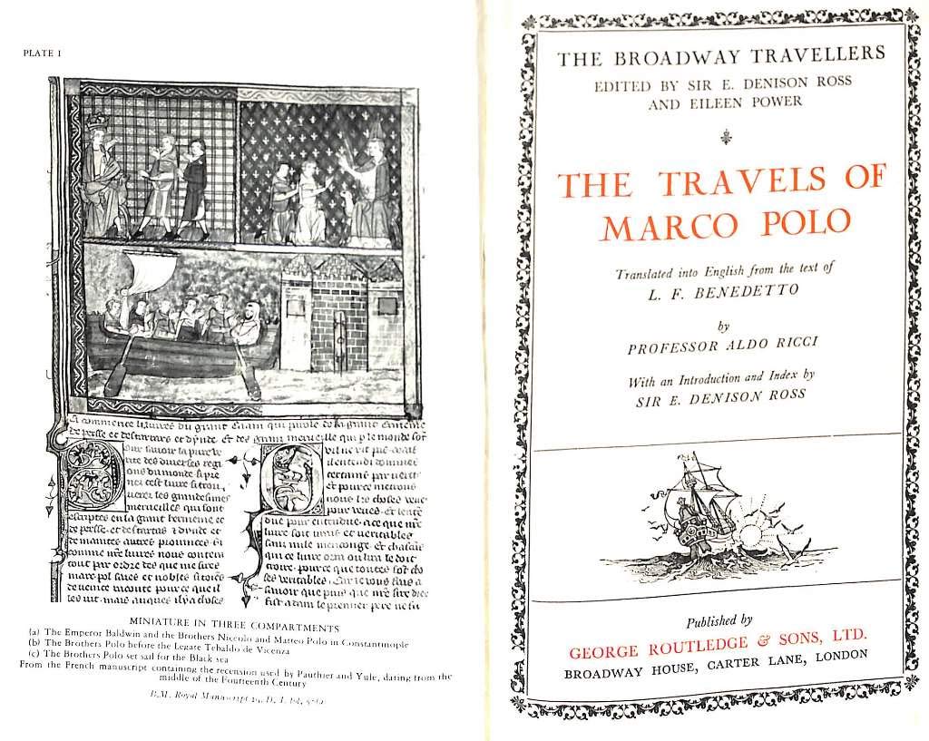 The Broadway Travellers The Travels of Marco Polo Marco (translated