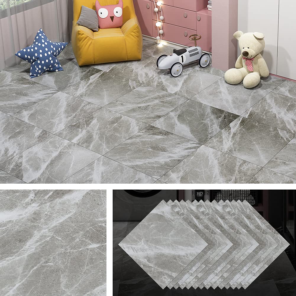 Livelynine 32 Losetas Suelo Vinilo Autoadhesivo para Cocina Impermeable Suelos de Vinilo Adhesivos para Suelos Efecto Piedra Vinilo Suelo Baño Modernos Baldosas Adhesivas Suelo 30x30 Losetas Vinilicas