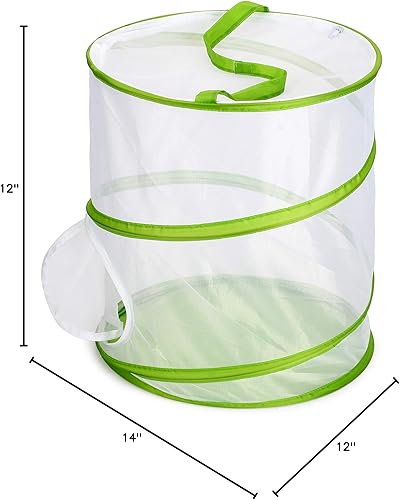 Miniatura 8 de Terrario de jaula de hábitat de insectos y mariposas emergente de 12 x 14 pulgadas de alto