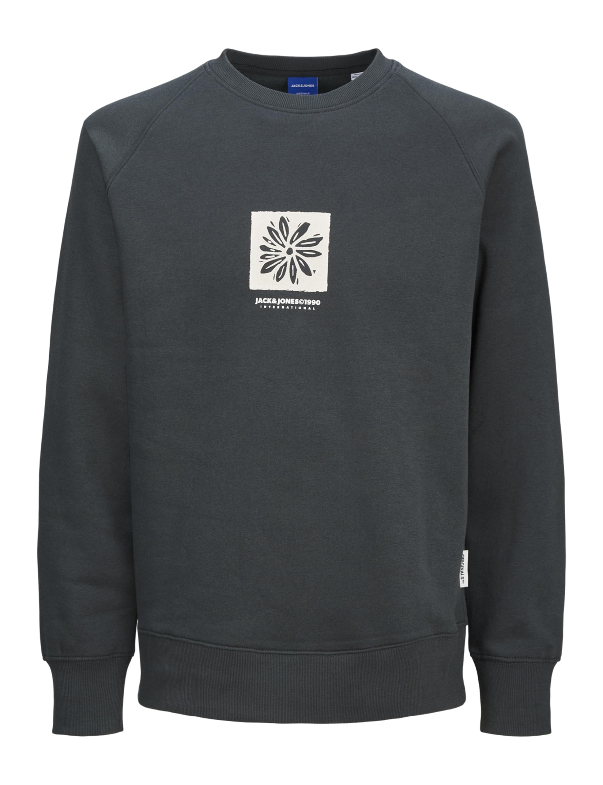 JACK & JONES Jorportland Box Sweat Crew Neck, Forest River, S