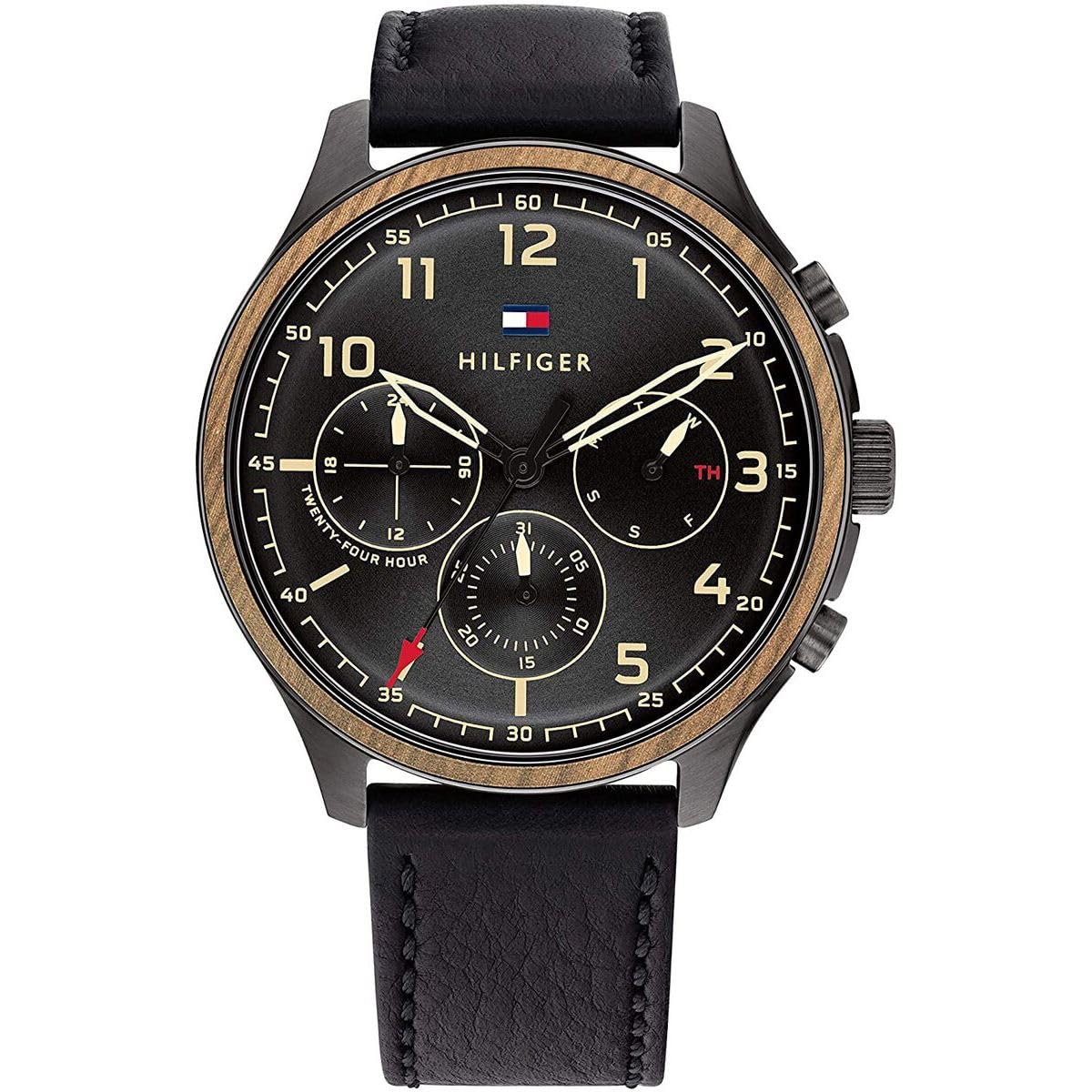 Tommy Hilfiger ASHER Men's Watch, Analog Black