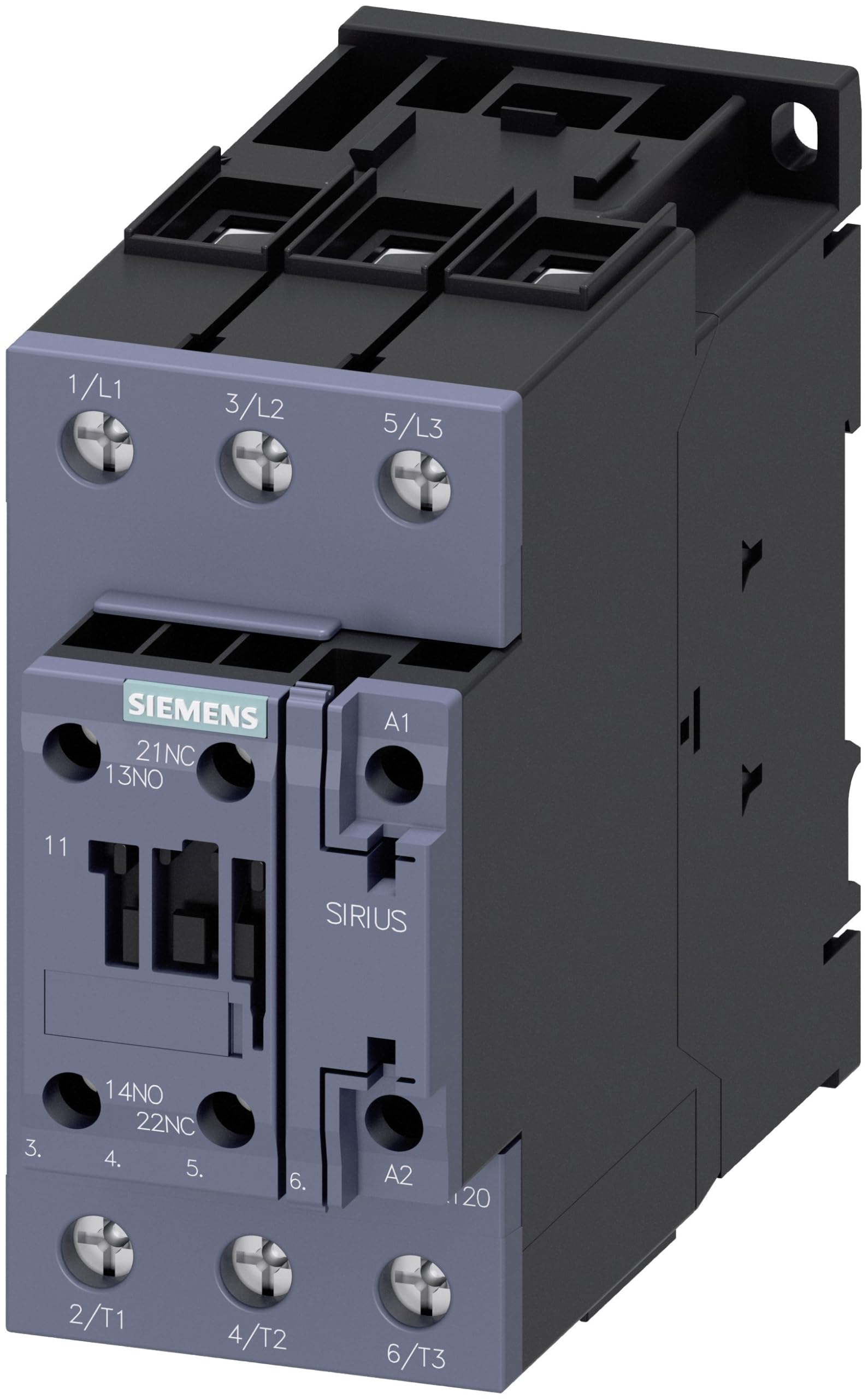 Siemens sirius - Contactor 80a 110v 37kw 1na+1nc borne tornillo