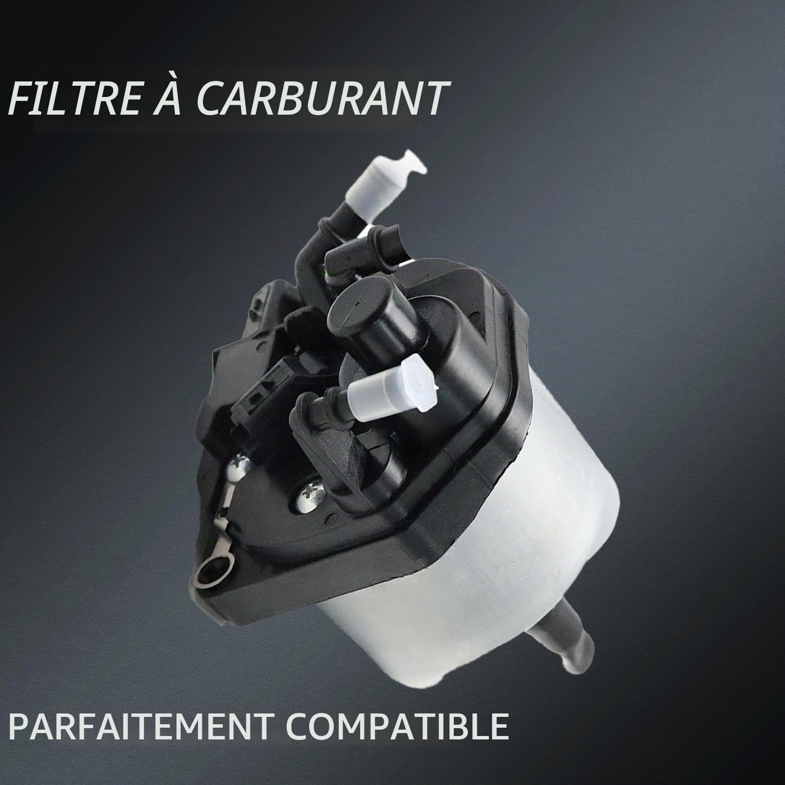 Boîtier de filtre à carburant avec filtre 9809757980 compatible Berlingo B9 C3 C4 C5 DS4 DS5 Partner 208 308 508 1906E 6 190197 Filtre à carburant diesel Boîtier