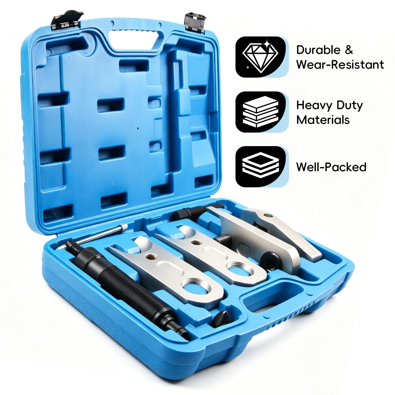 Kit Extractor de Rótulas | Para Extractor Hidráulico de Alto Rendimiento de 12 Toneladas y Servicio Pesado