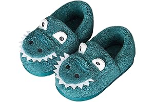 Ultra Cozy Dinosaur House Slippers for Your Little Tyke
