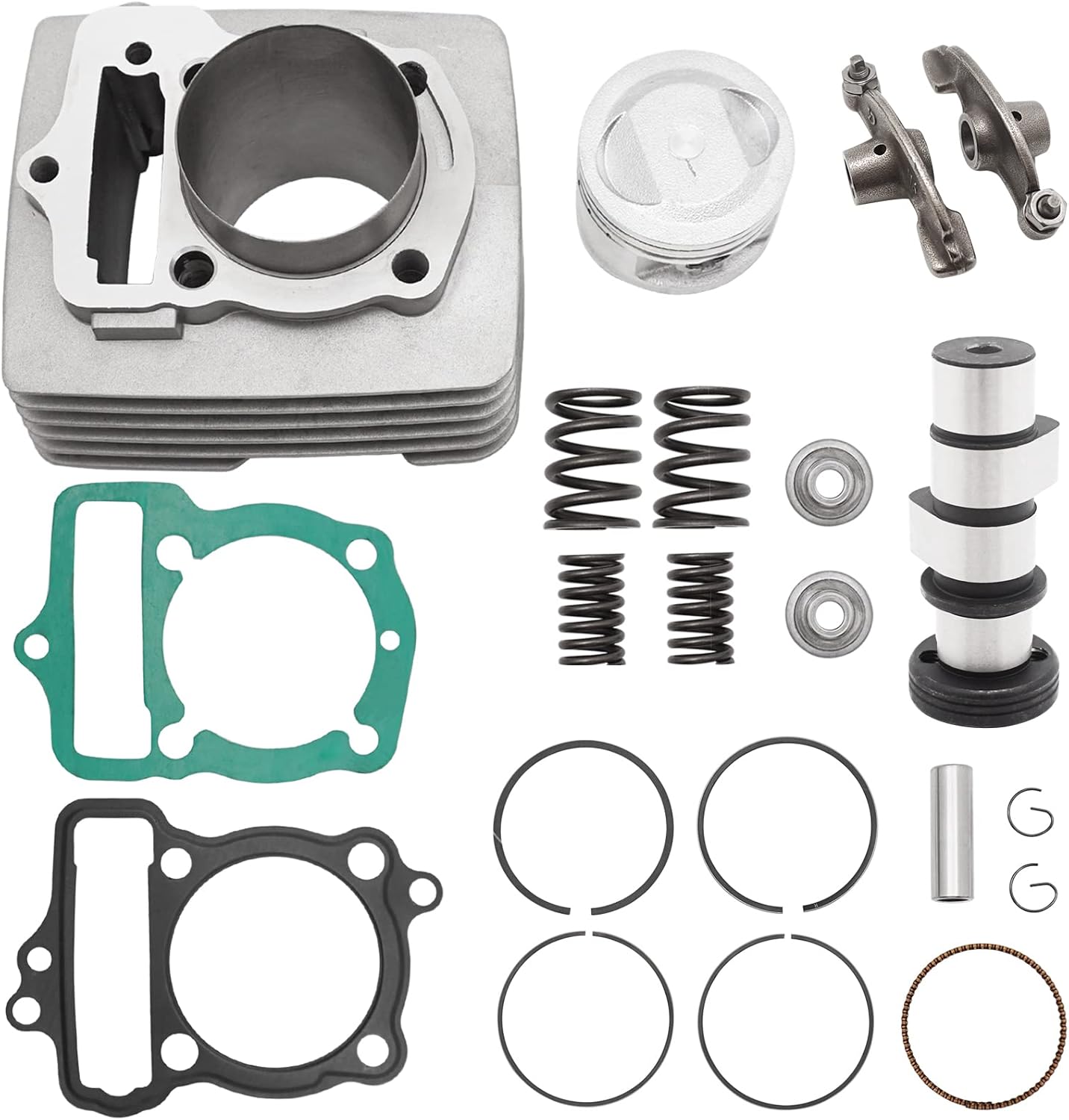 Big Piston Cylinder 58mm 120cc Upgrade Big Piston Kit 411-HXR-1001 for Honda CRF100 CRF100F 2004-2013 XR100 1981-1984 XR100R 1985-2003