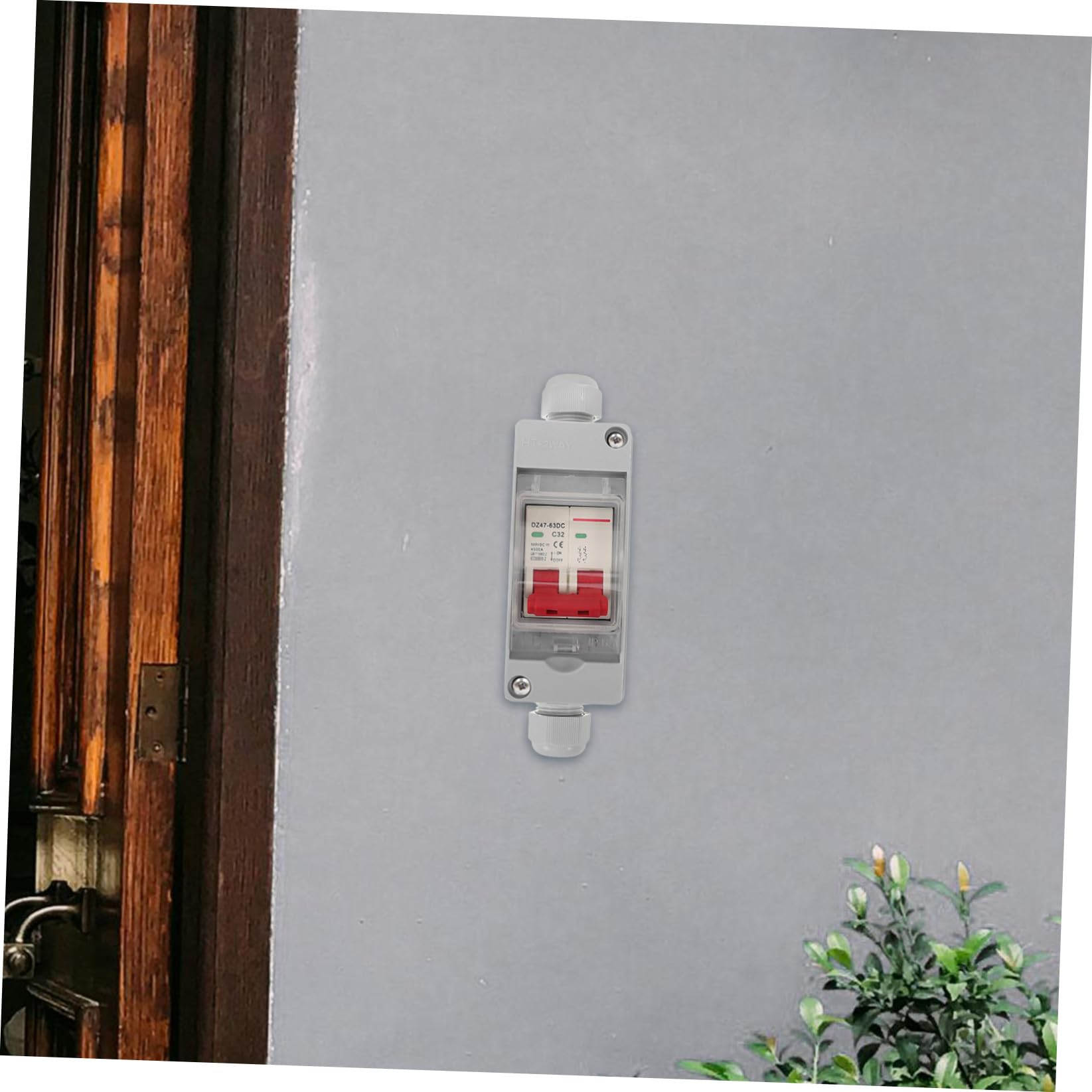 Solar Anschlusskasten Dc500v Schnelle Montage mit Ip65 Schutz Kunststoff Abzweigdose Zuverlässige Elektro Verteilerbox mit Kupferanschluss für Außenbereich