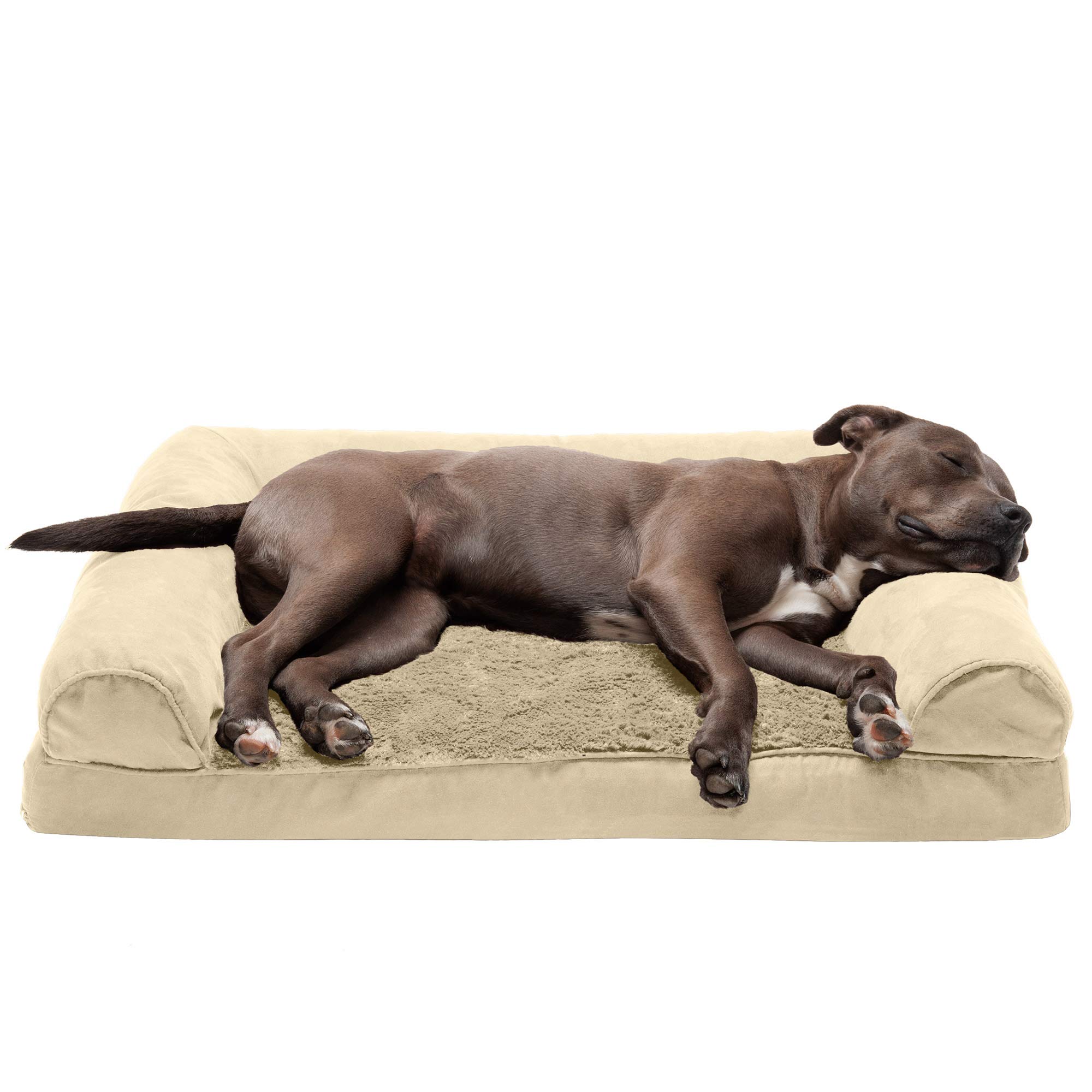 最前線の 碧薔薇屋 新品 Furhaven Orthopedic Pet Bed for Dogs and Cats SofaStyle