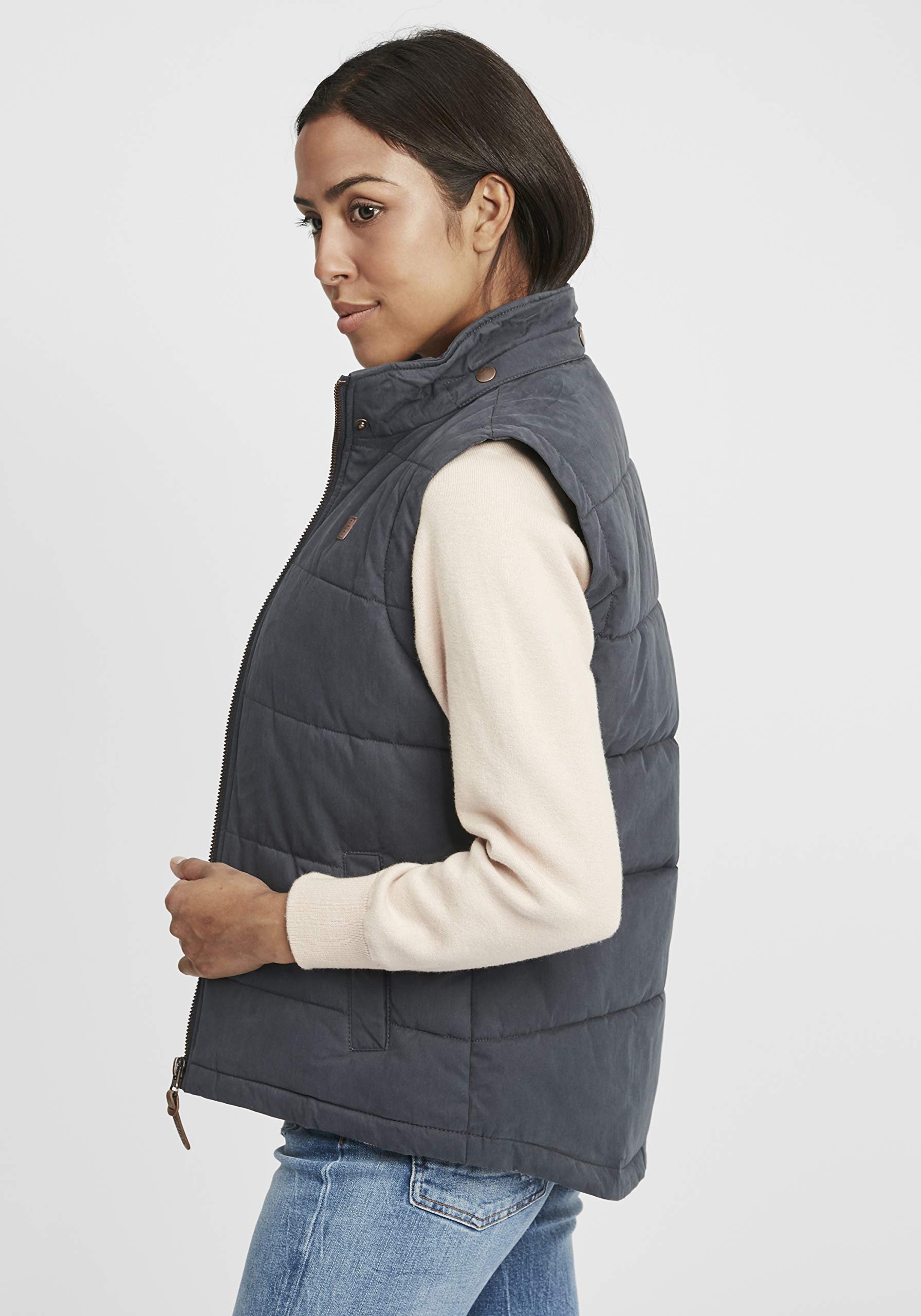 Desires Lew Doudoune sans Manches Gilet Veste pour Femme À Capuche