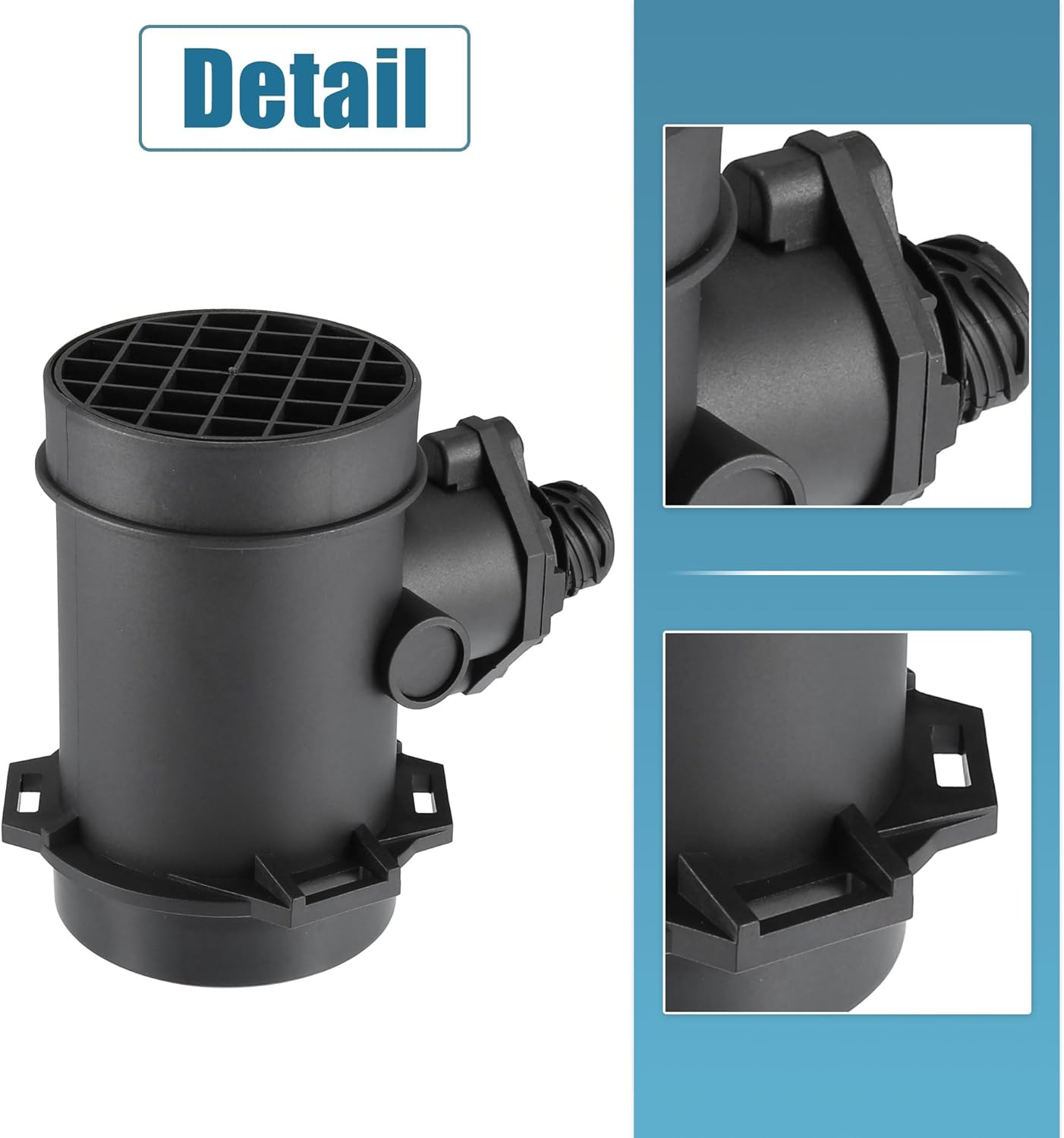 uxcell Car Mass Air Flow Sensor Meter Replacement Black for BMW M3 1995-1996 No.13621747155