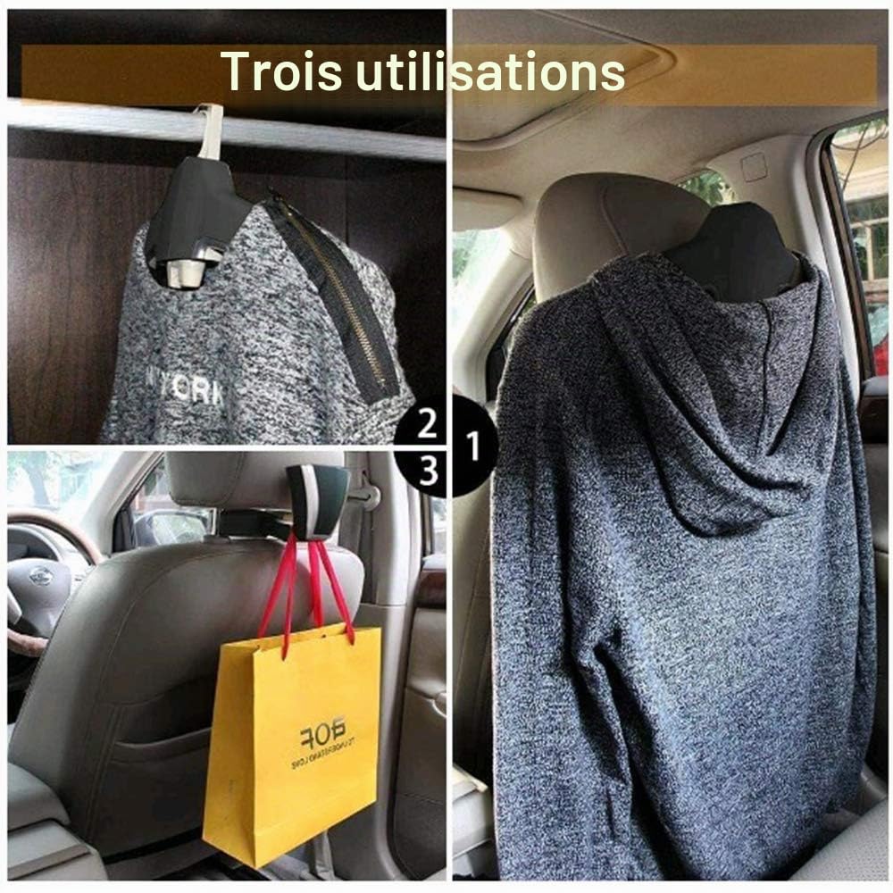 Cintre multifonction pour appuie-tête de siège arrière de voiture…
