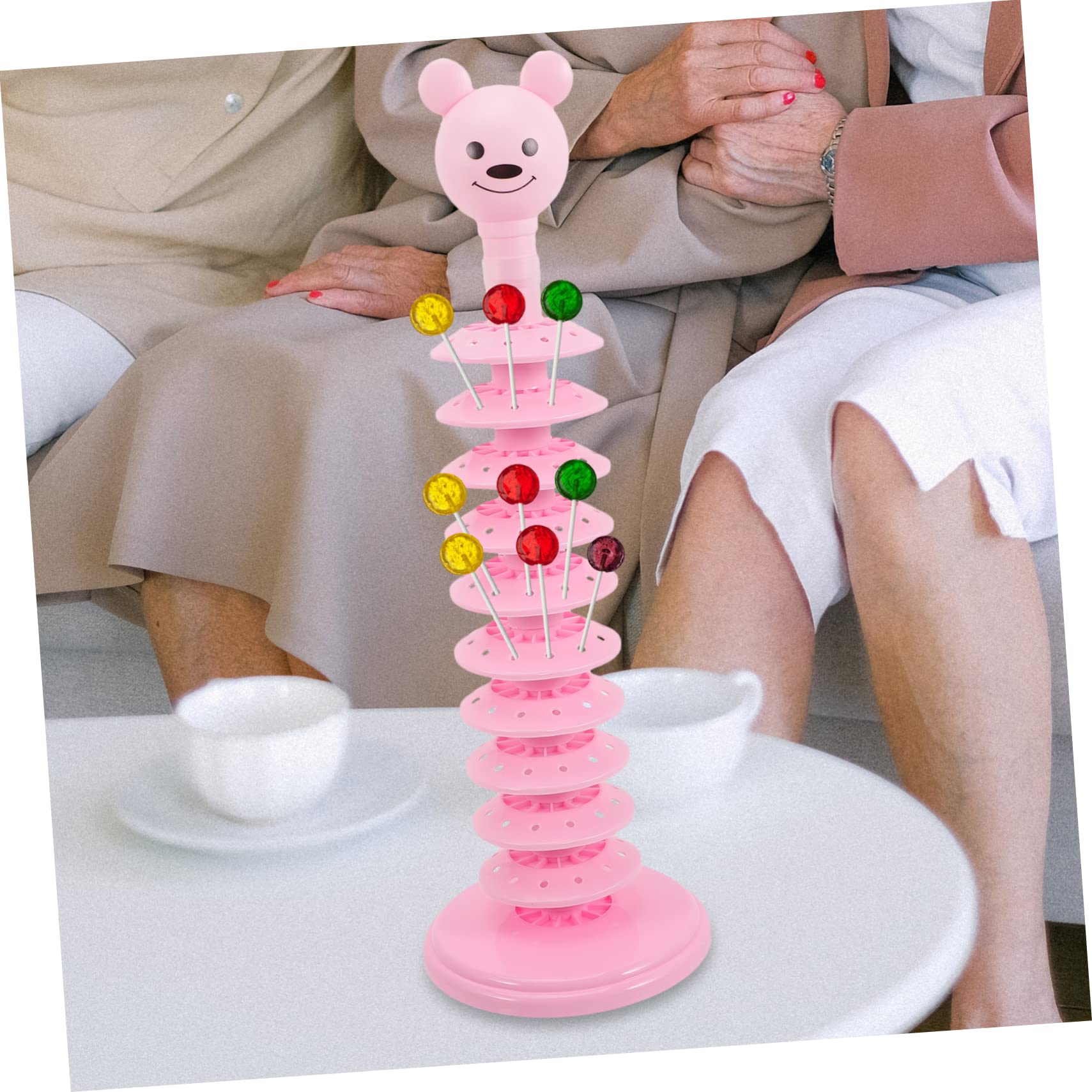 BEBEMOKO Decorative Lollipop Stand Multi Function Display Rack for Parties Weddings and Shops Candy Holder with Easy Assembly and Attractive Design
