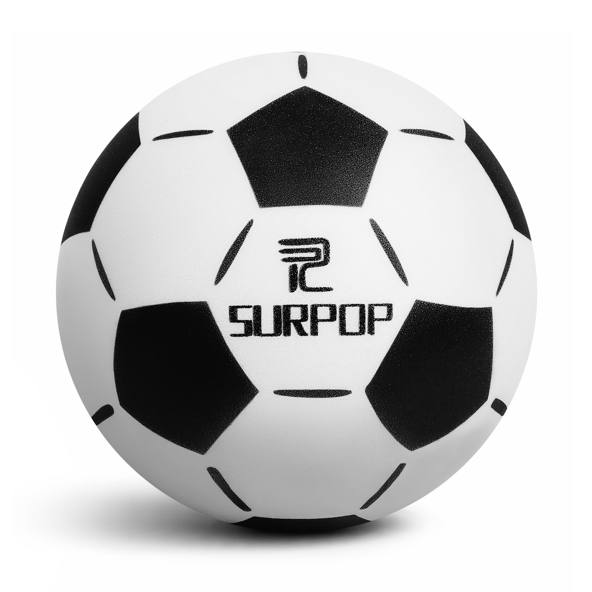 Surpop Balón de fútbol silencioso tamaño 5 – espuma, regate silencioso en interiores, juego sin sonido para entrenamiento en casa