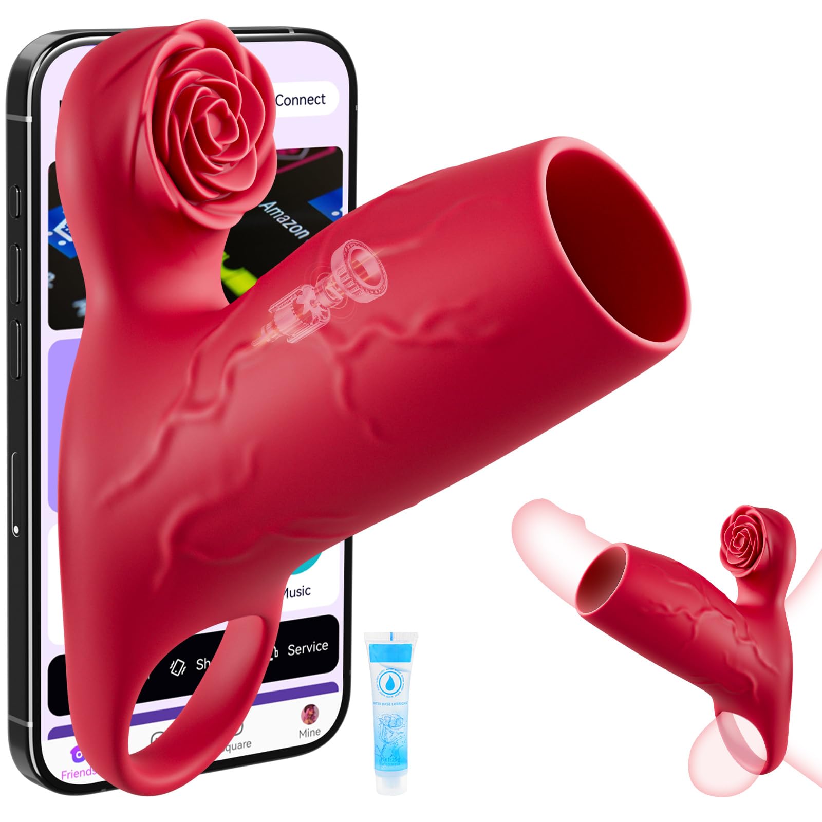 Sex Toýs Couples Anneau Penien - Anneau Homme Vibrant Gaines pour Pénis avec 10 Modes Vibrations Godemichets Vibromasseurs Sex Toýs Homme avec Anneaux de Pénis pour Agrandir le Pénis Sex Toys