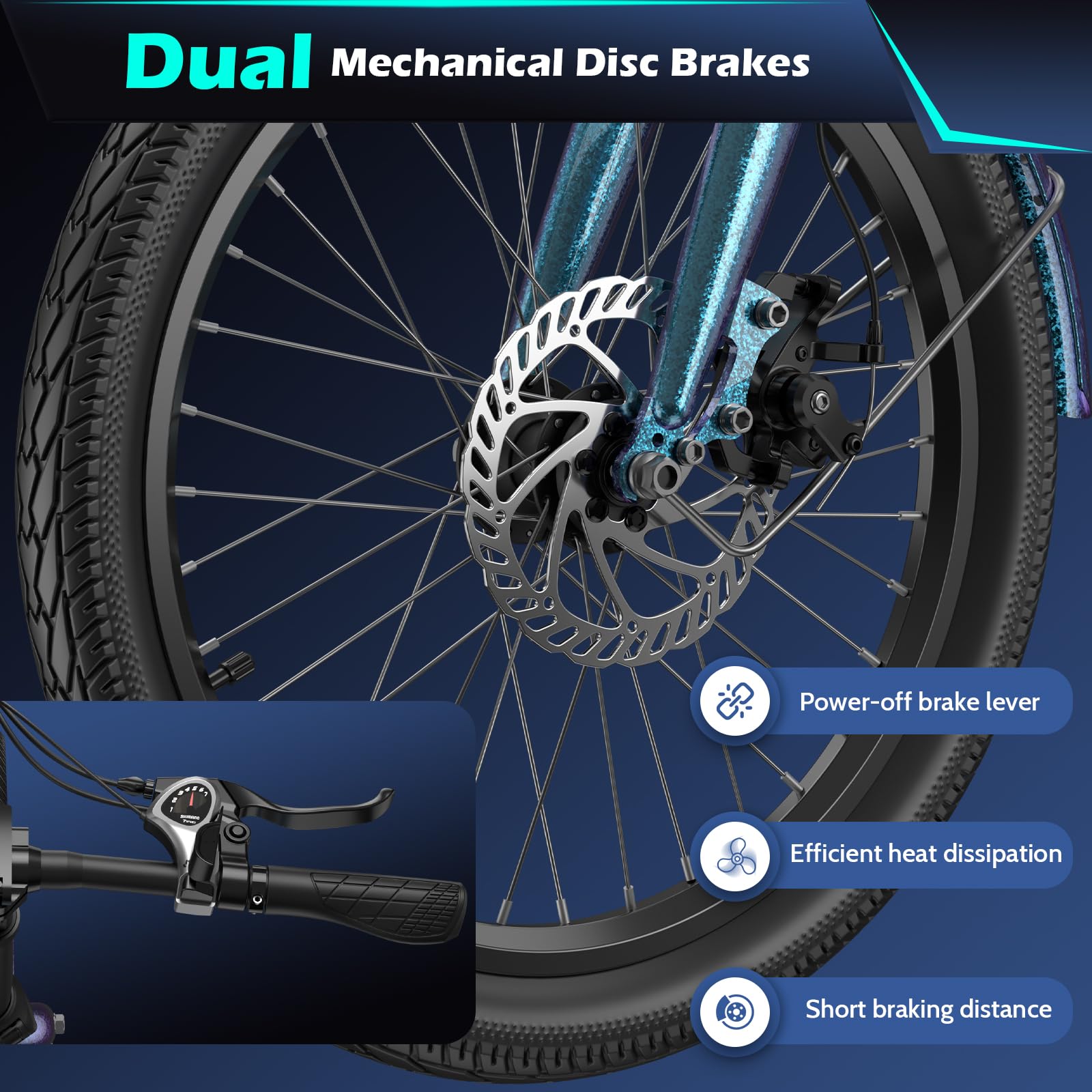 Bicicleta Estática Plegable FAFRE F20 Pro Bicicleta Eléctrica Plegable Para Adultos Moto Electrica Adulto