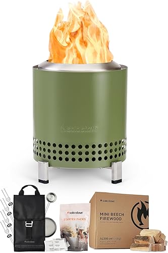 Miniatura 42 de Solo Stove Mesa - Fogón de mesa con soporte, mini fogata de bajo humo para exteriores uso urbano y en suburbios, alimentado por pellets o madera