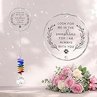 Vista 20 de Atrapador de Sol Conmemorativo - Regalo de Simpatía para Pérdida de un Ser Querido - Fabricante de Arco Iris de Cristal - Recuerdo de Duelo