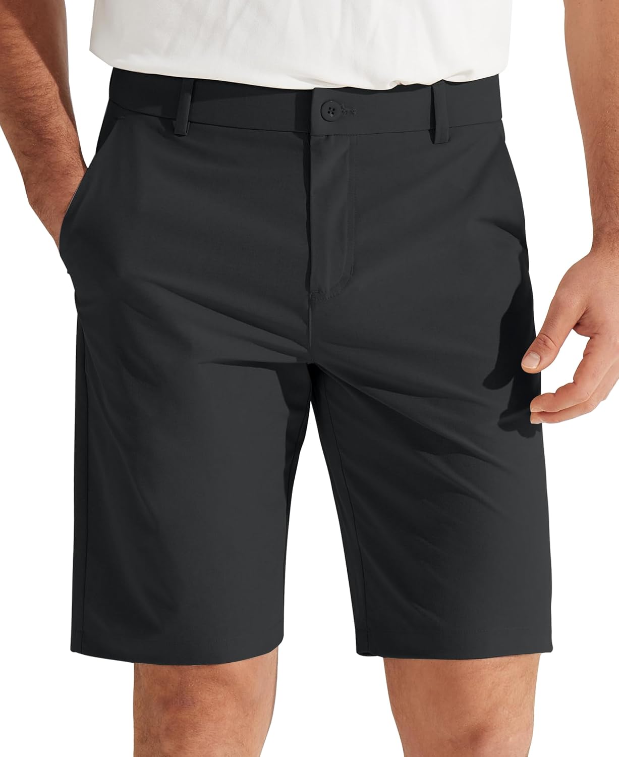 Libin Mens Golf Shorts 7"/9" Work Dress Shorts Casual Flat Front Hybrid Short Lightweight Quick Dry Water Resistant