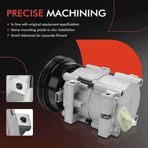 Miniatura 5 de A-Premium Compresor de aire acondicionado con embrague compatible con Nissan Quest 1993-1998 3.0L y Mercury Villager 1993-1998 3.0L