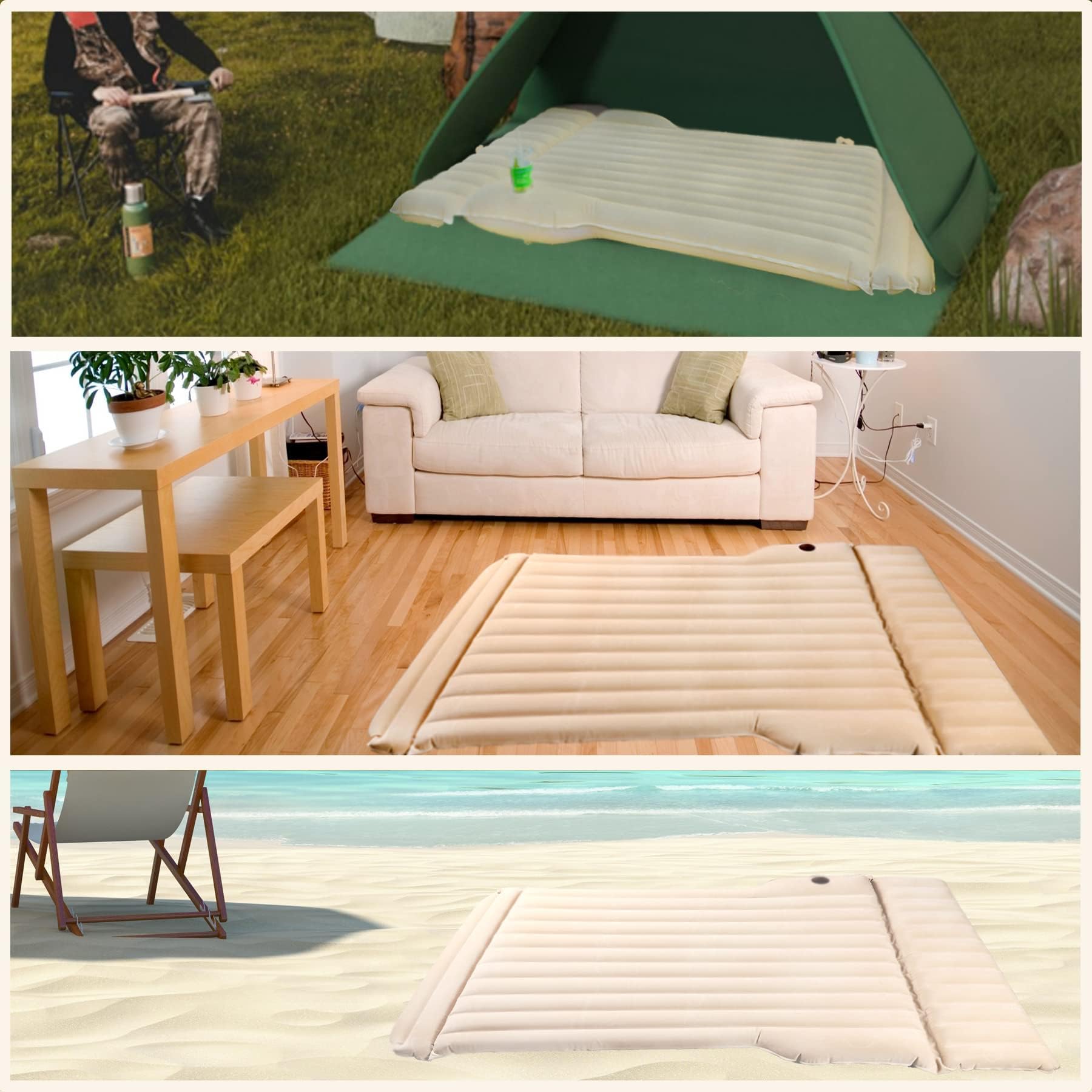 EVFITUS for 5 Seats Tesla Model Y 3 X S Air Mattress Inflatable Camping Mattress with Air Pump for Tesla Model Y 3 X S Accessories