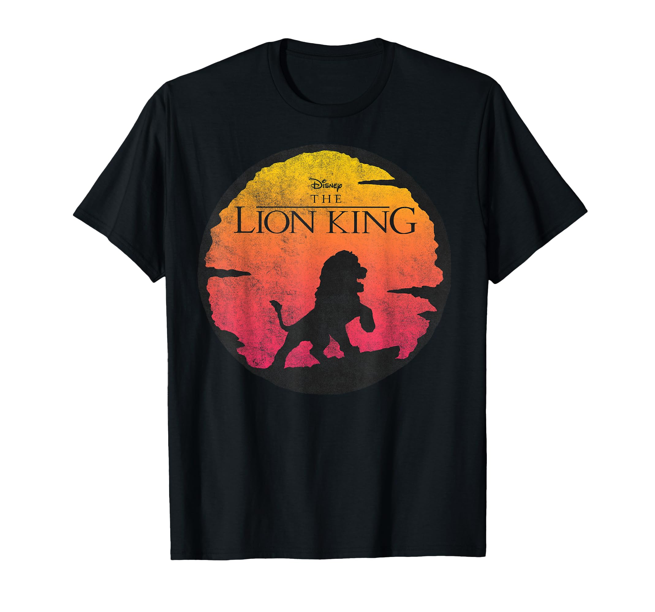 Disney Lion King Sunset Pride Rock Vintage Poster T-Shirt