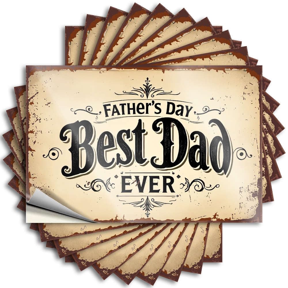 Tattoos Country Room Decor Things Feminist Bottle Father's Day Best Dad Ever - Scratch Resistant Stickers(6X9CM)