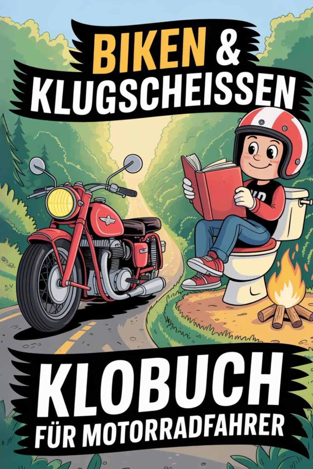 Biken und Klugscheissen: Das Klobuch für Motorradfahrer. Das ideale Geschenk für kluge Köpfe mit PS unterm Popo.