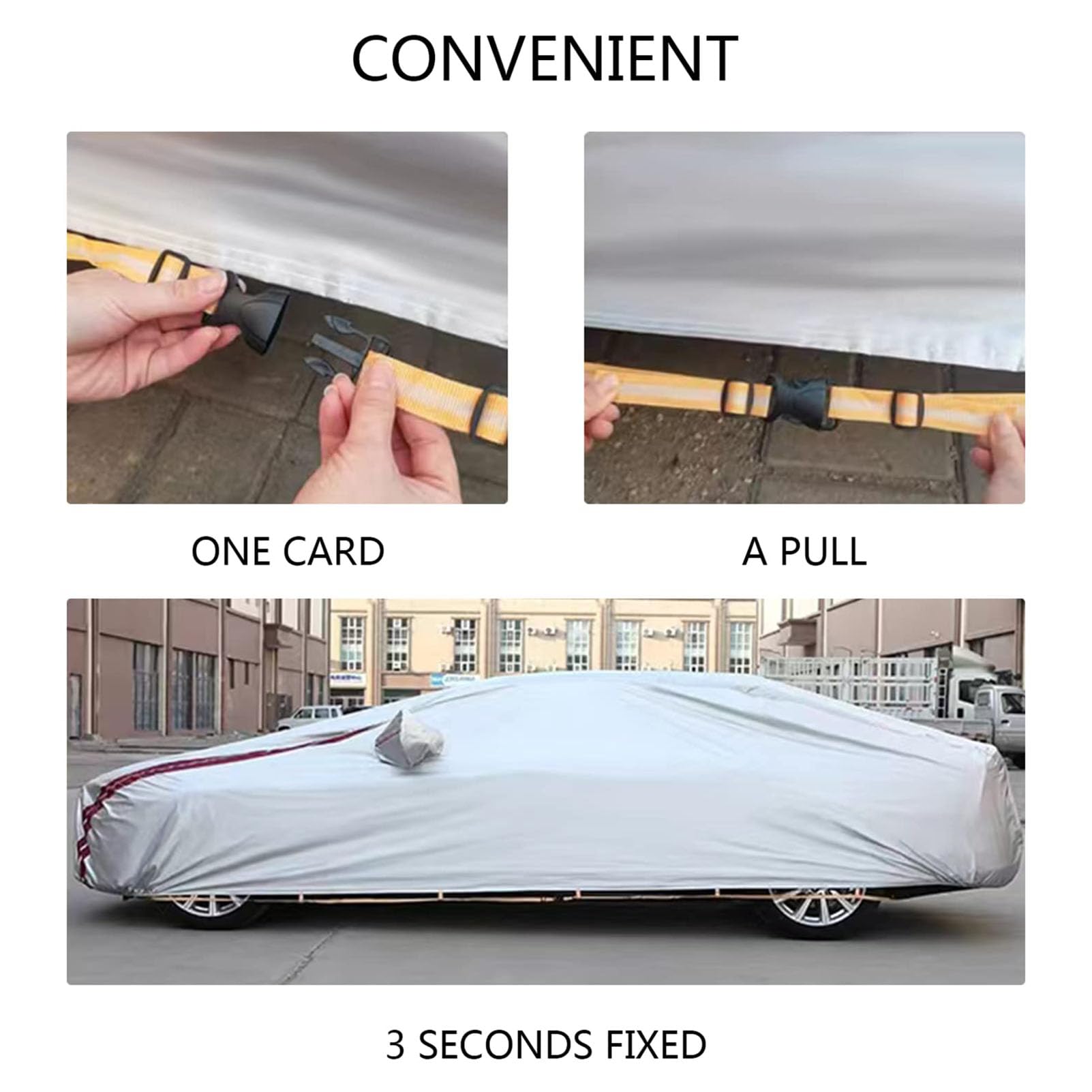 Telo Copriauto Per Saab 900 Cabrio 1986-1994 - Impermeabile, Anti-UV, Misure 469x169x142 Cm