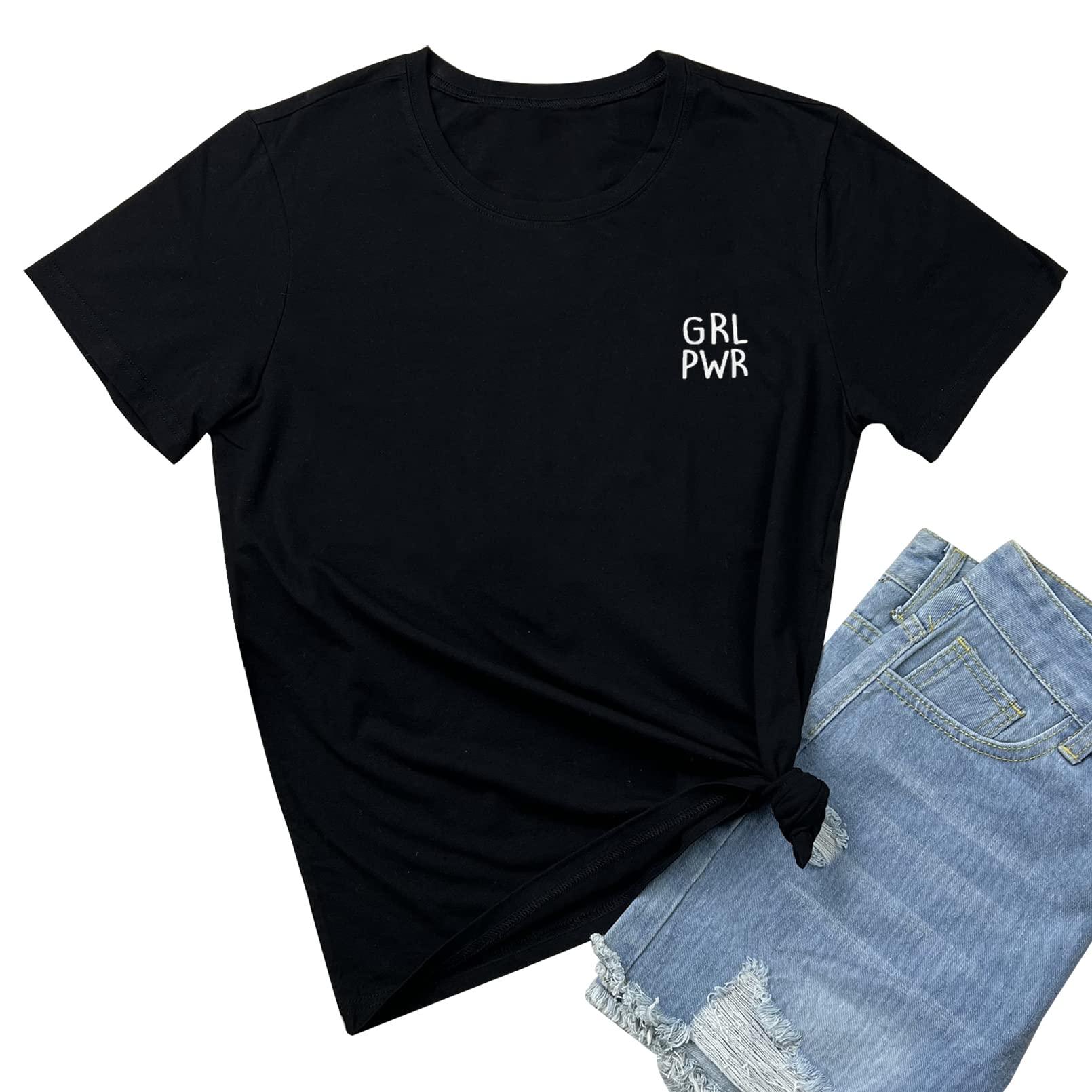 BLACKMYTH Women Cute Graphic T Shirts Funny Tops Short Sleeve Tees