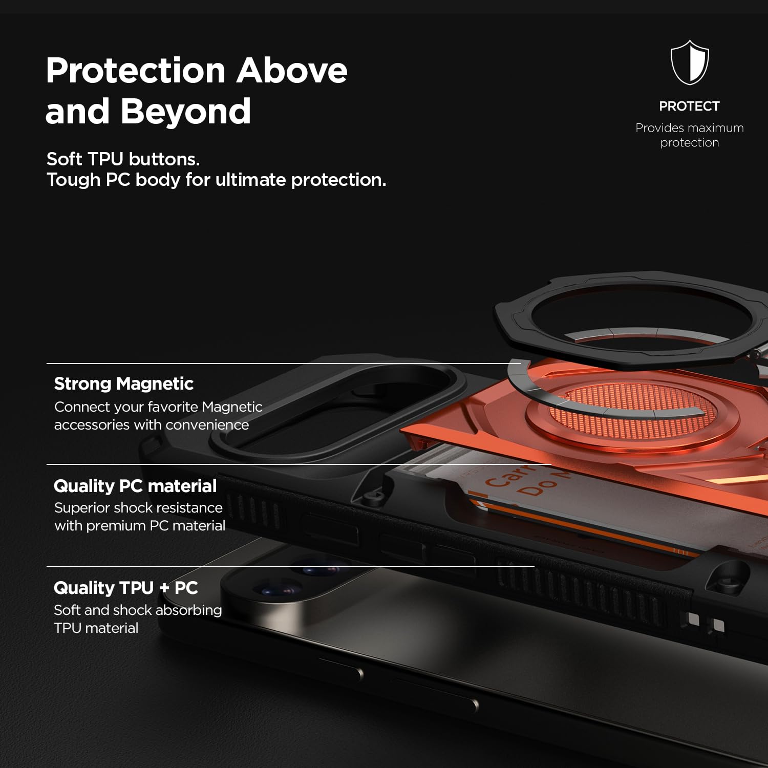 VRS DESIGN Damda Glide Hybrid per Pixel 11 Pro XL - Nero Opaco | Nessuna ricarica wireless | Custodia a portafoglio magnetica | Conserva 3-4 carte