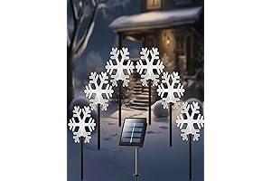 Snowflake Pathway Lights: Illuminate Your Christmas Yard