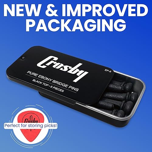 Miniatura 23 de Crosby Pines de puente de hueso puro ranurado para guitarra acústica de 6 y 12 cuerdas