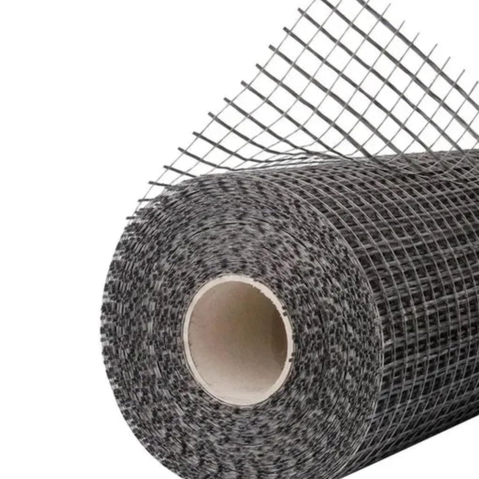 Rete per Armatura in Filati di Fibra di Vetro 1x50 MT in Rotolo 130gr/mq Ideale per Rinforzo Massetti,Rete Metalicca Maglia 40x40 mm