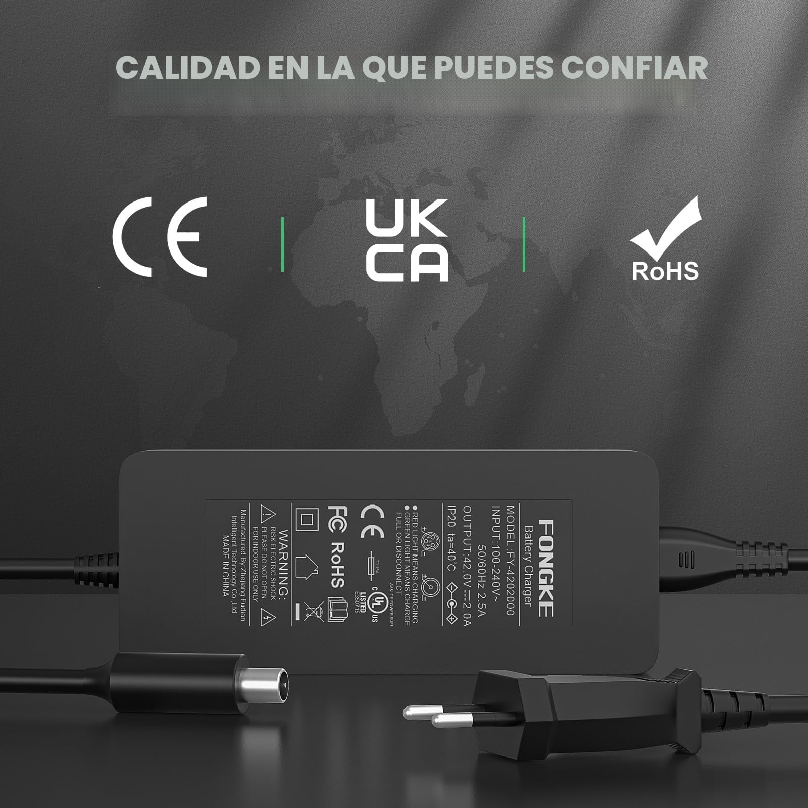 Cargador Patinete Electrico Xiaomi M365 1S Pro 2 Mi 4 4 Lite 5 Elite Ninebot MAX G30 G30D G30LP F40 ES2 ES4 42V 2A 36V Litio