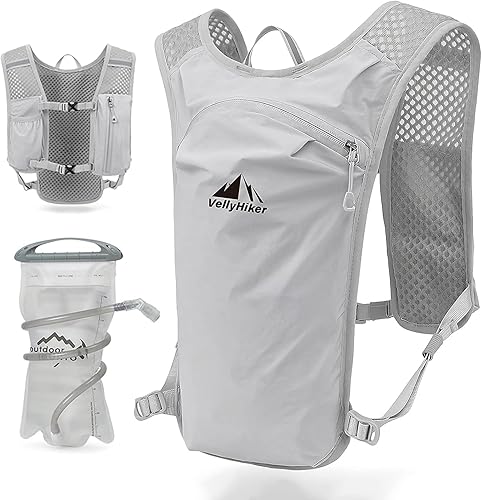 Mochila de hidratación ligera para correr para hombres y mujeres, mochila de bicicleta transpirable de 6L para ciclismo