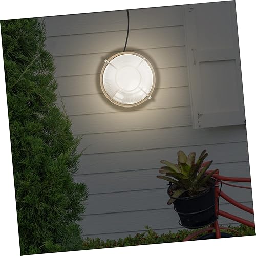 Miniatura 4 de Hemoton 2 unids bombillas al aire libre sala impermeable estuches al aire libre luces de pared montaje techo iluminación montaje empotrado lámpara