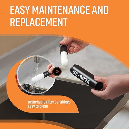 Miniatura 5 de Filtro de agua personal con popote para purificar el agua, pajitas de agua de emergencia, equipo portátil para senderismo, camping, viajes, pesca,