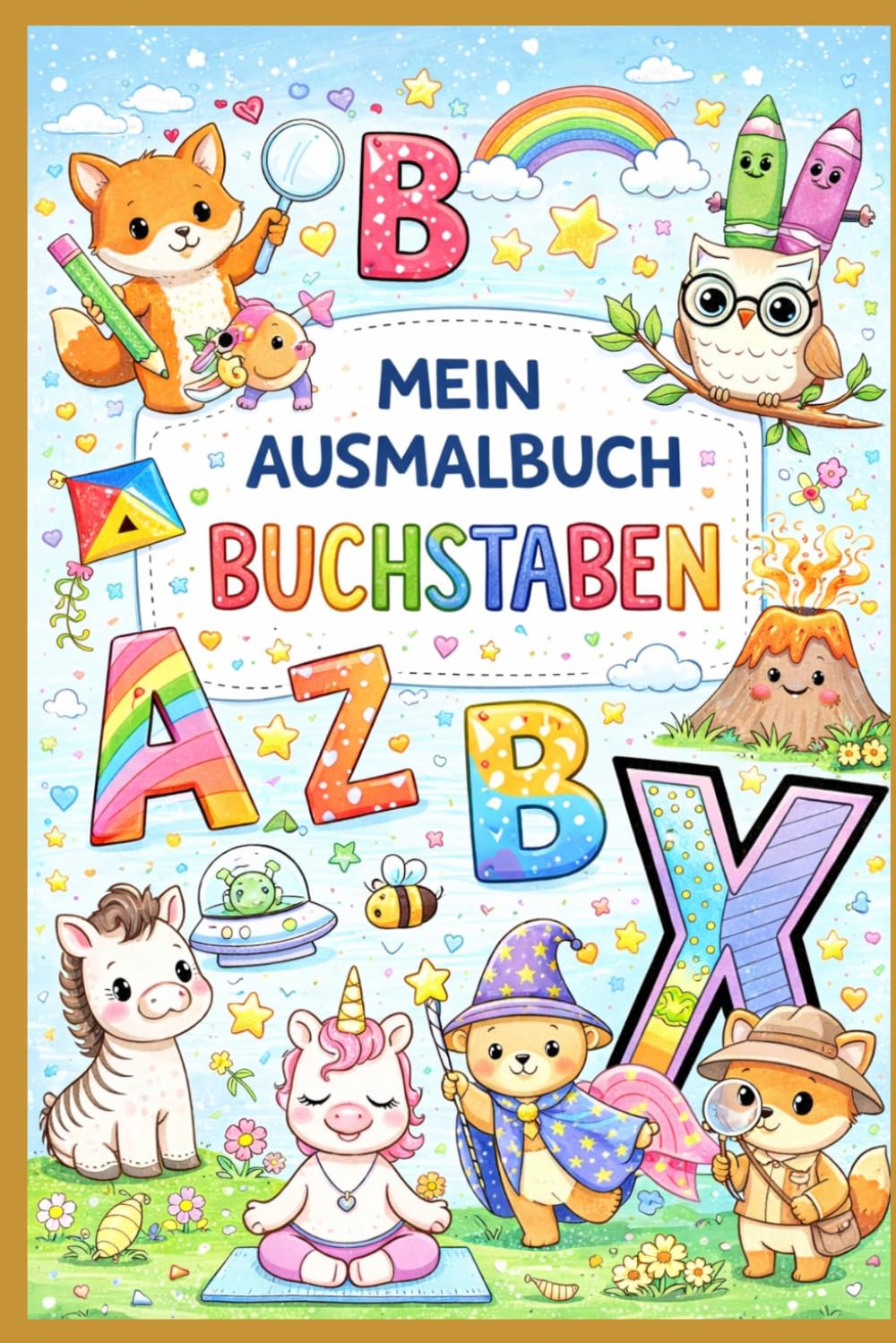 Mein Ausmalbuch: Buchstaben