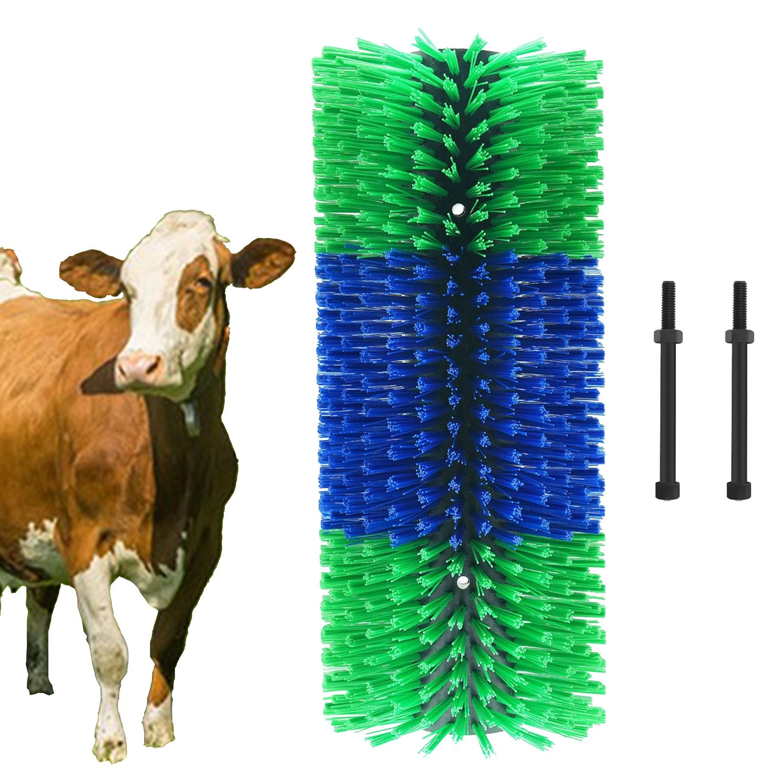 Rascadores para ganado de caballos, almohadilla para rascar para caballos, cepillo de masaje para caballos, cepillo para ganado con 4 tornillos para cabras, vacas, ovejas, caballos, cerdos y